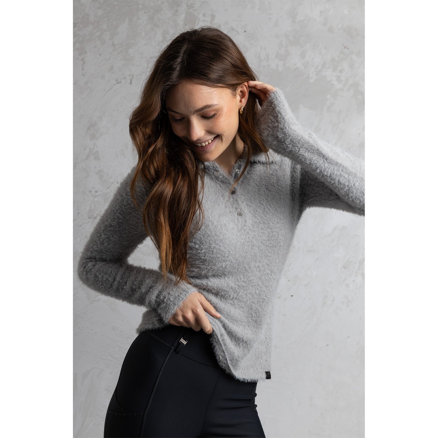 ANKY L/S Fluffy Polo